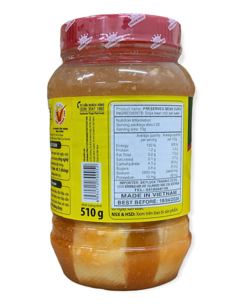 TP Preserved Bean Curd (Chao Ngon) 510G