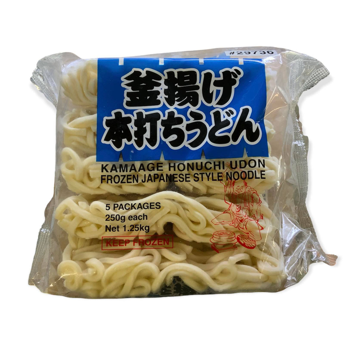 Kamaage Honuchi Udon - 冷冻日式面条 5 包 x 250G 