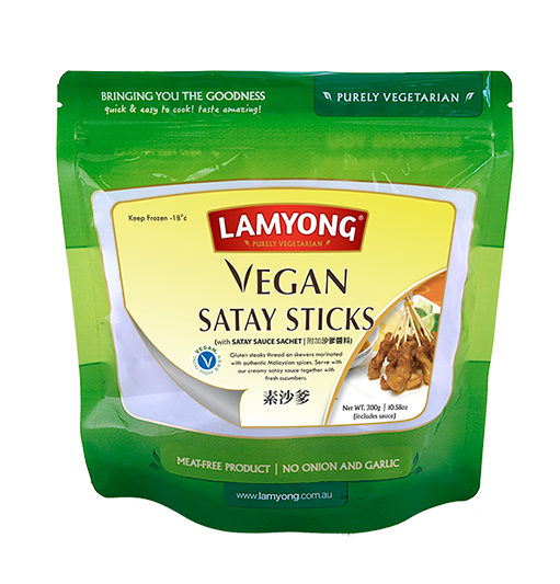 Lamyong Vegan Satay Sticks with satay sauce 280g