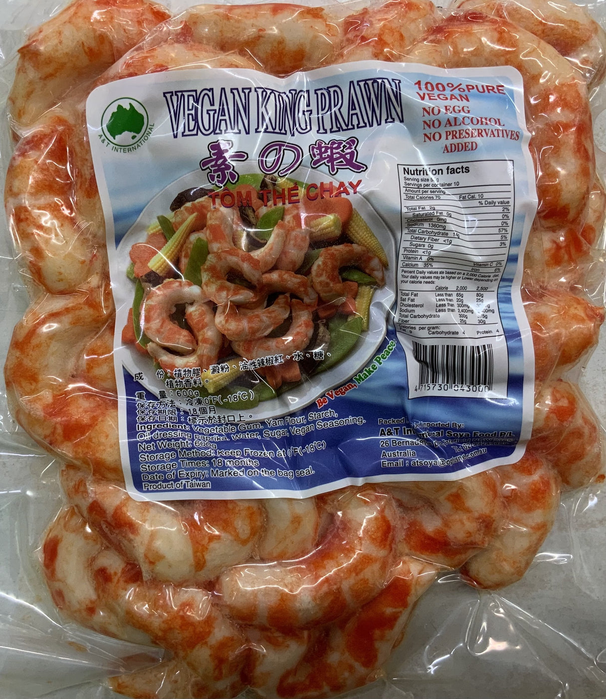 A&T Vegan King Prawn 600g