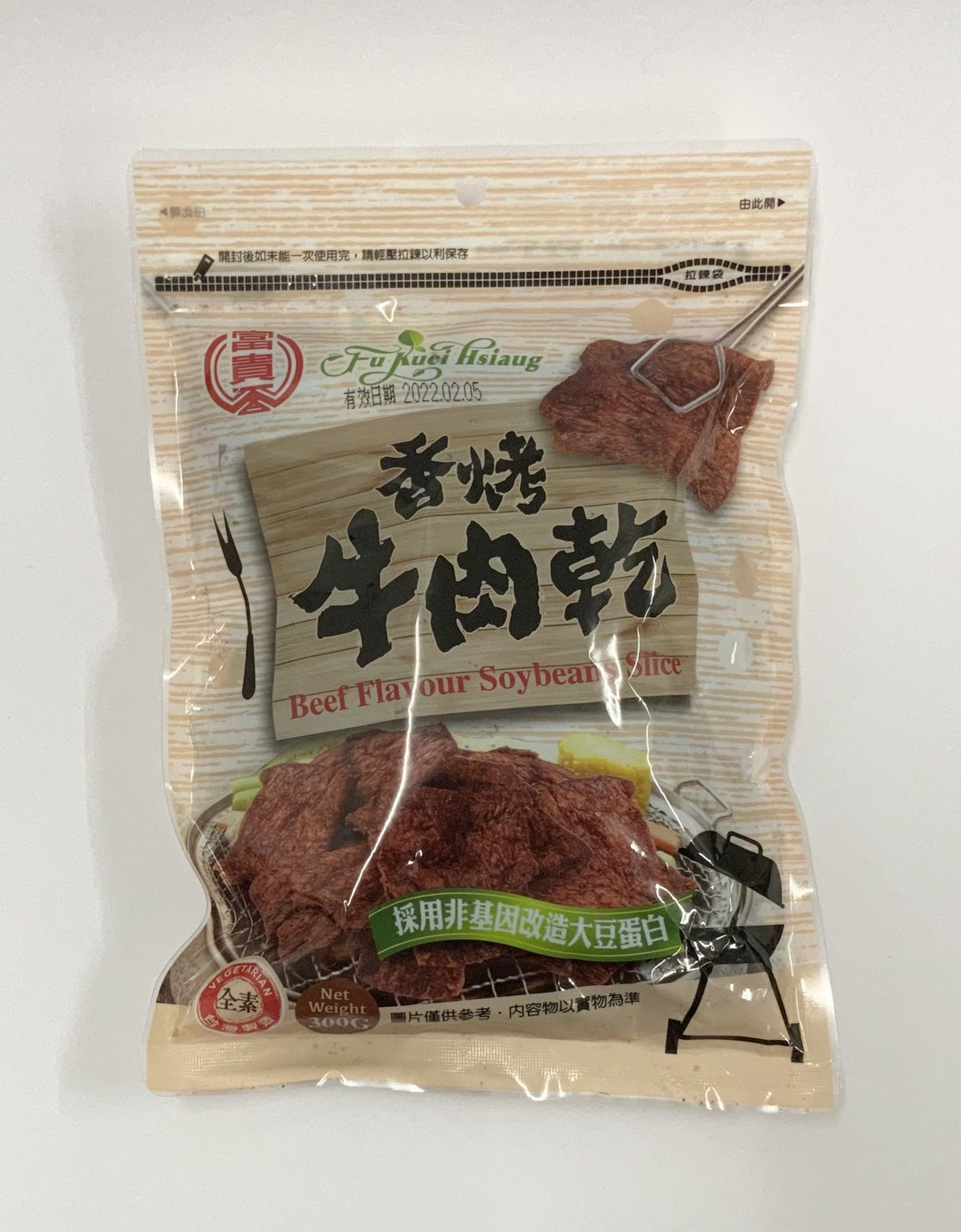 福桂香牛肉味黄豆片 300g