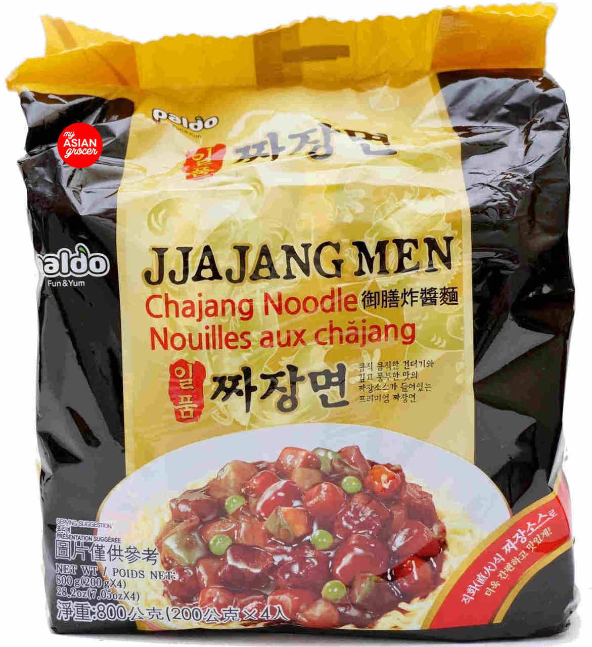 Paldo JjaJangMen 炸酱面 200g x 4 包