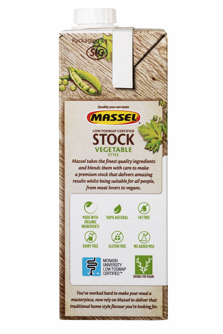 Massel Organic Liquid Stock Vegetable/Chicken Style 1Litre