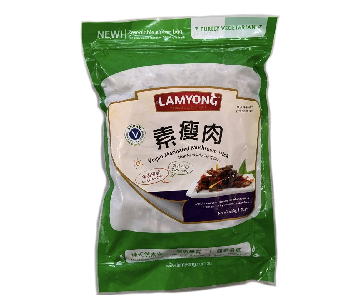 Lamyong 素食腌制蘑菇棒 600g