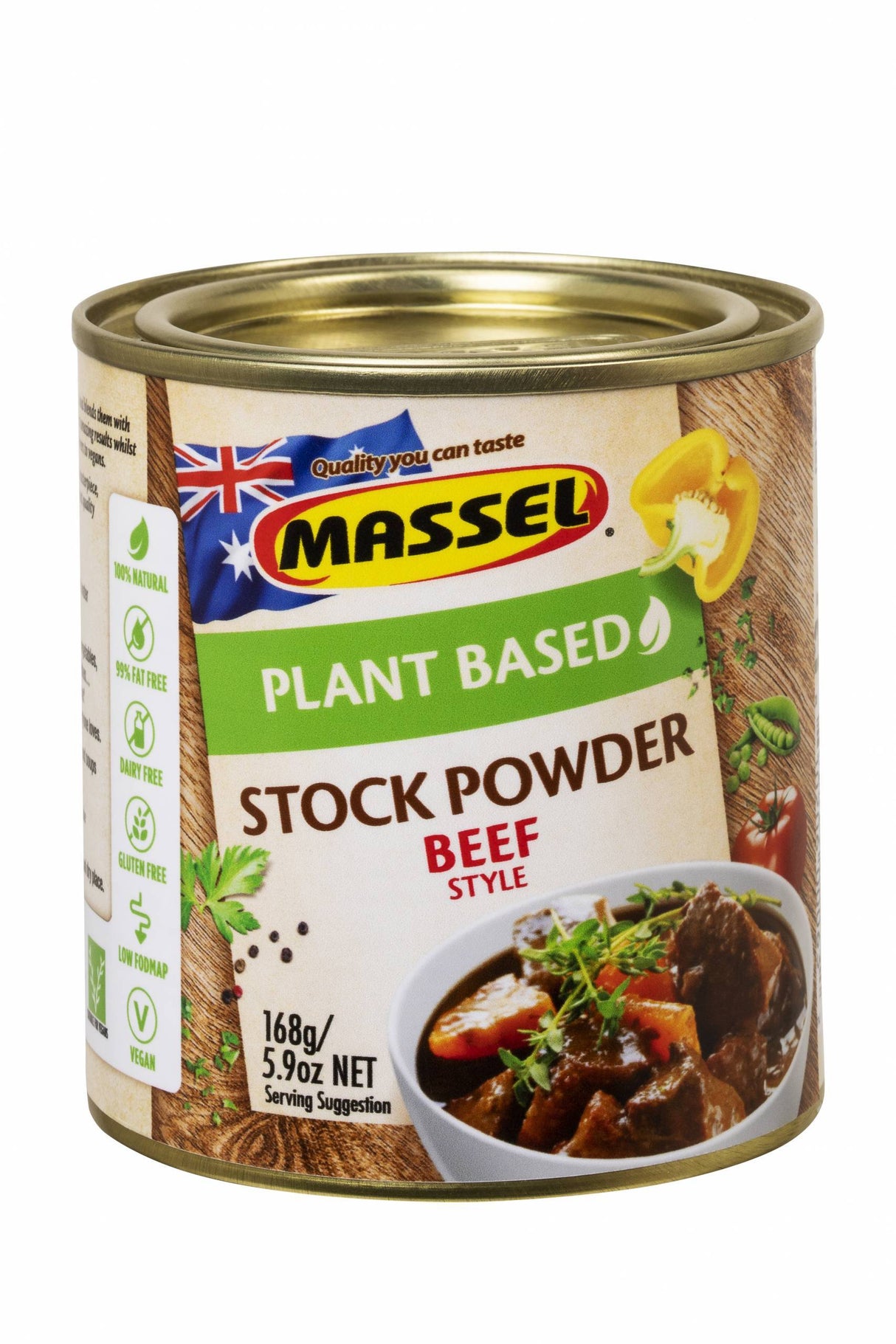 Massel Premium Stock Powder Vegetable/Beef/Chicken 168G