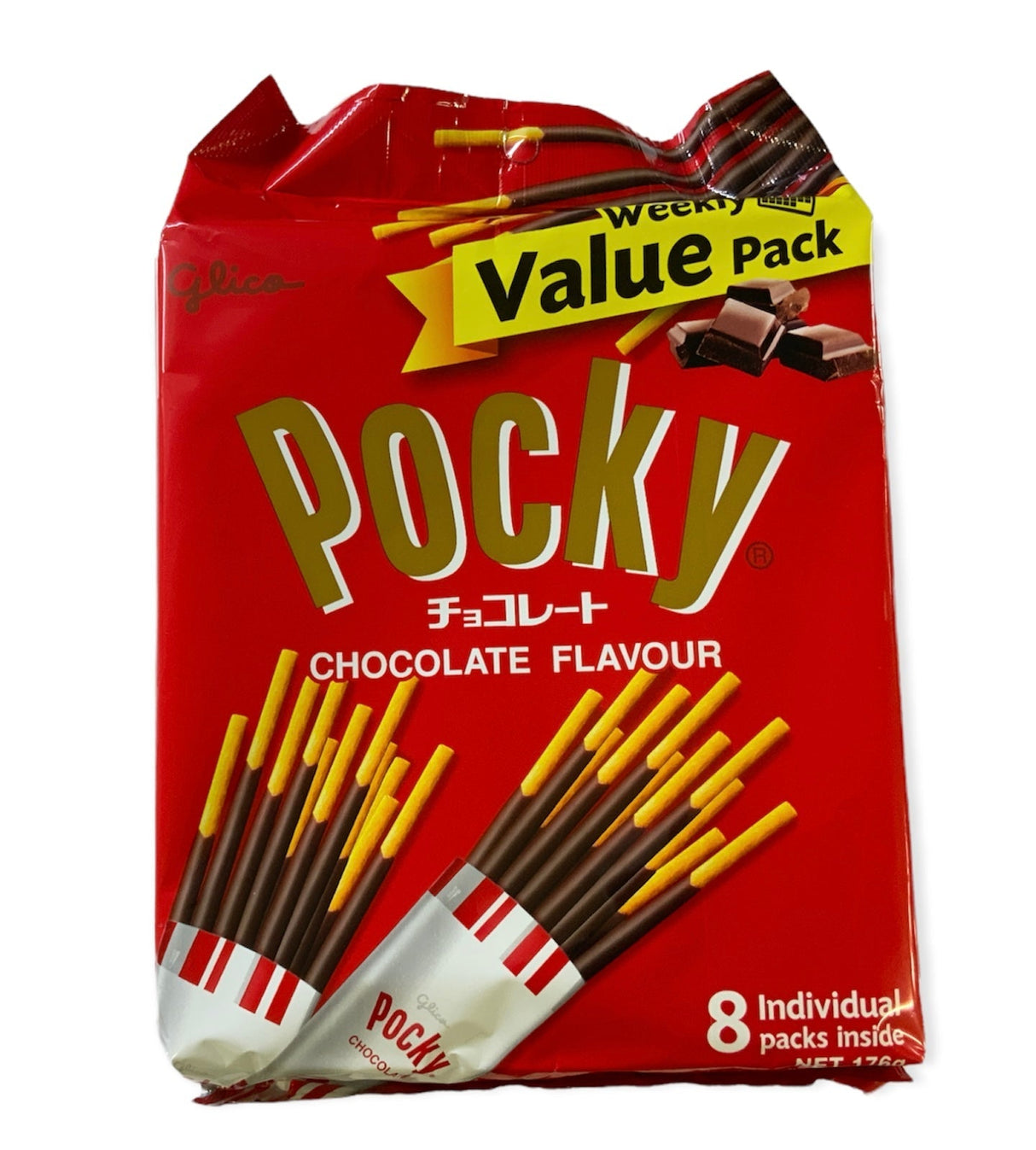 格力高 Pocky 巧克力味 176G (22G x 8包)