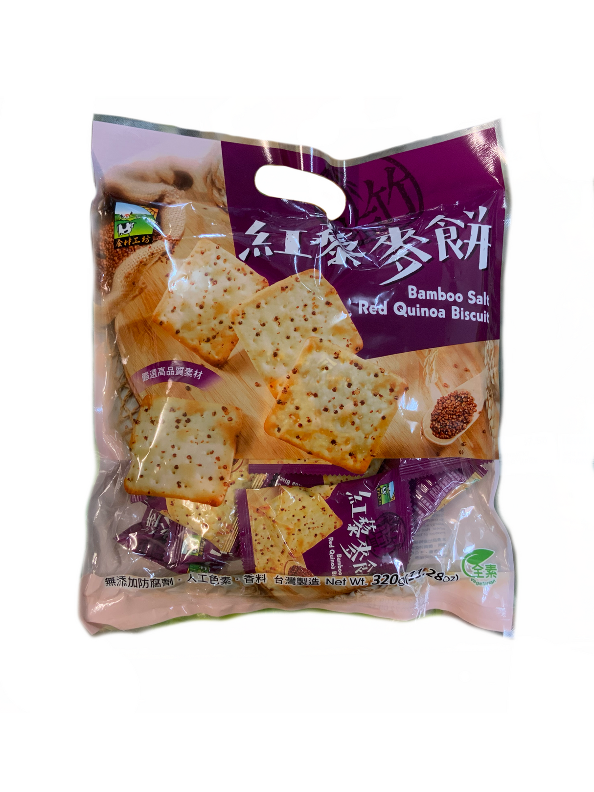 ZG竹盐红藜麦饼干320G