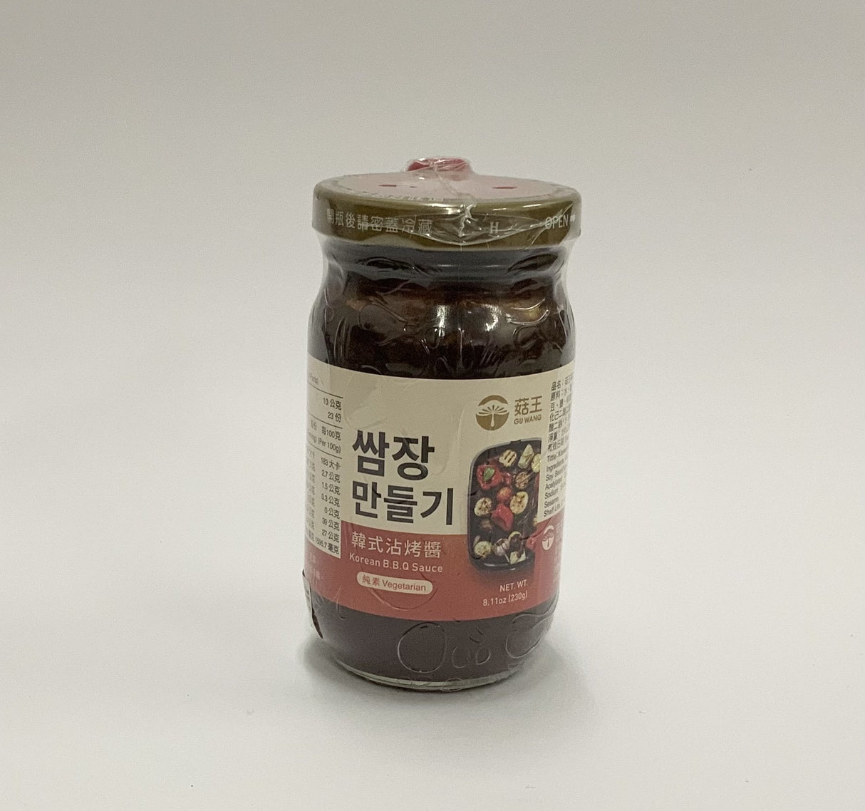 顾王素烤肉酱 230g