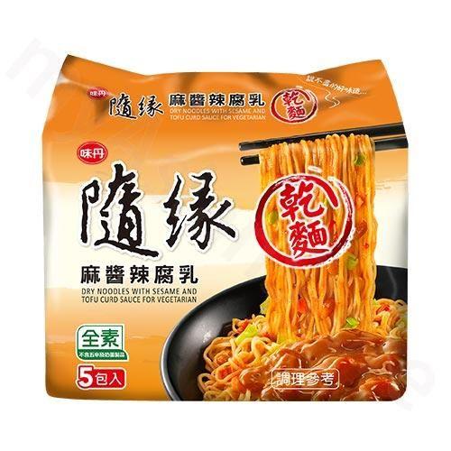 随园芝麻豆腐酱干面素食者专用 5 x 86g