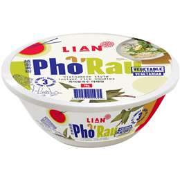 Lian Pho Rau Vietnamese Style Instant Rice Noodles Vegetable Flavour Vegetarian 70g