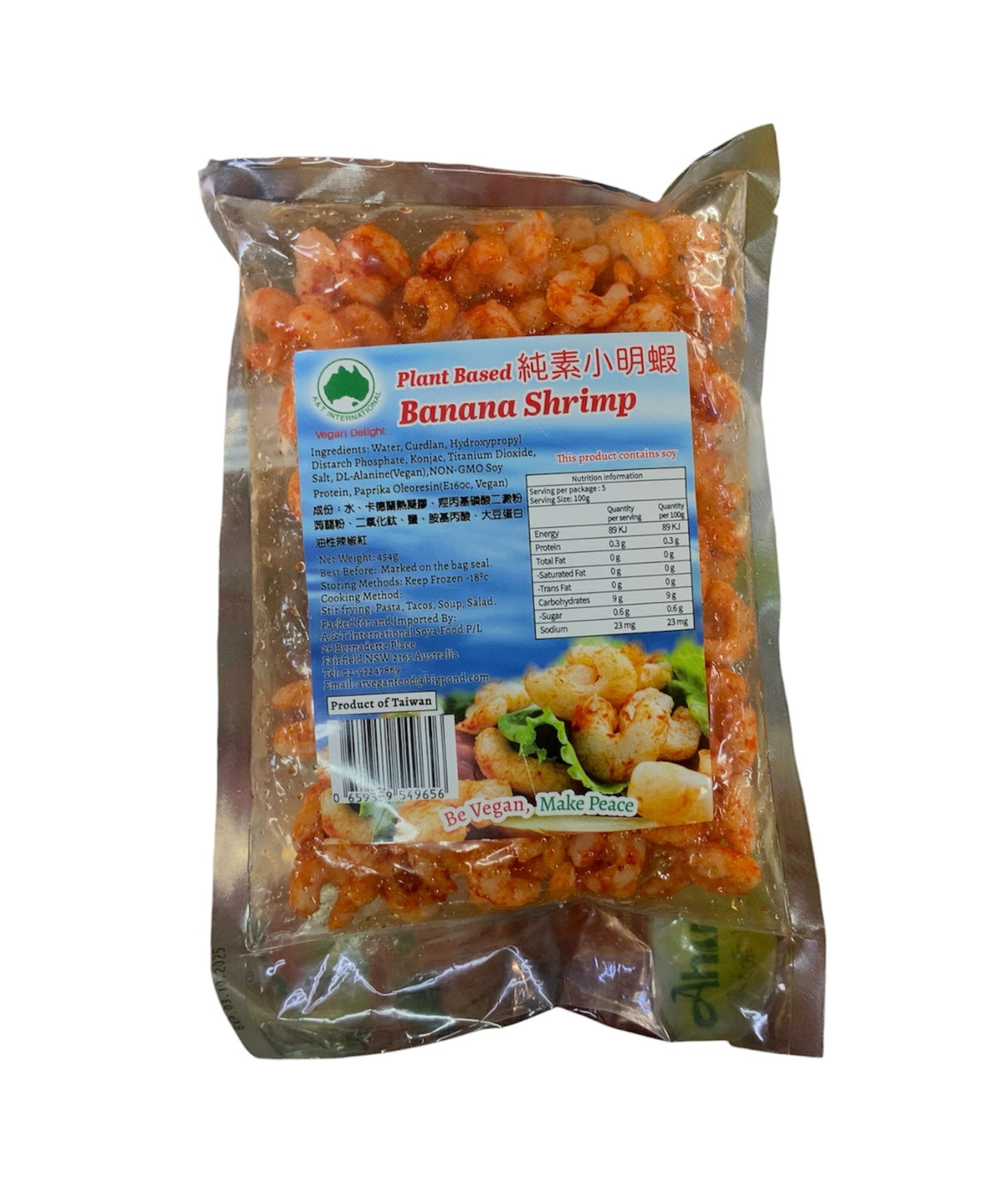 A&T Plant Based Banana Shrimp 454g