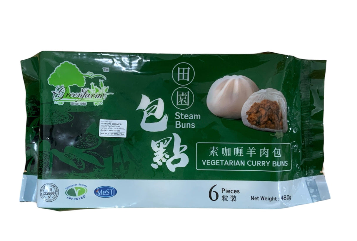 Greenfarm Vegetarian Curry Buns 480g